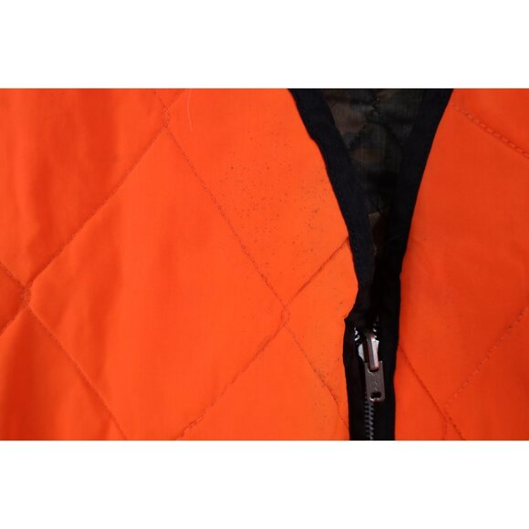 Vtg 70s Streetwear Mens Large Distressed Reversible Camouflage Vest Jacket USA - Picture 15 of 16